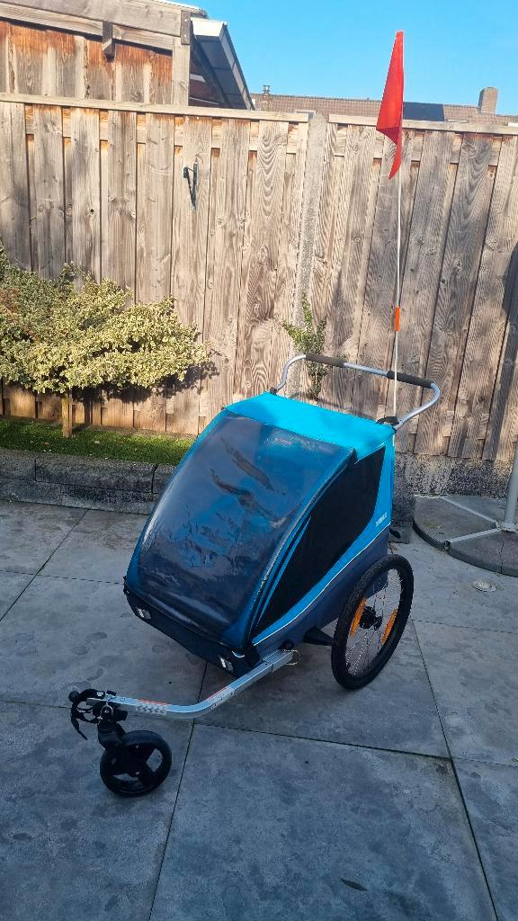 Thule Coaster XT fietskar  incl. 2 askoppelingen, Fietsen en Brommers, Fietsaccessoires | Aanhangers en Karren, Gebruikt, Kinderkar