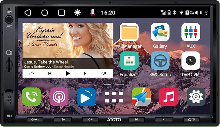 ATOTO S8 Dubbeldin Autoradio - Android auto/apple carplay, Auto diversen, Autoradio's, Zo goed als nieuw, Ophalen of Verzenden