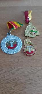 Carnaval 3 medailles Kaanjeleers limmel fanfare Juliana, Ophalen of Verzenden, Overige materialen