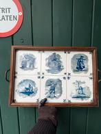Delfts Blauw Tegel Dienblad, Antiek en Kunst, Ophalen