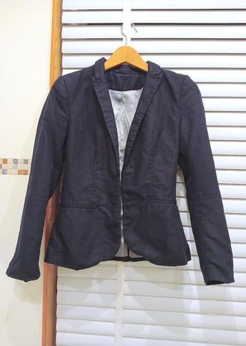 donkerblauwe casual blazer - xs beschikbaar voor biedingen