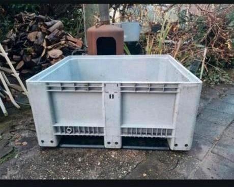 Laatste Palletbox kuubskist pallet box bak 1,2x1m oersterk!, Doe-het-zelf en Verbouw, Kratten en Dozen, Zo goed als nieuw, Bak of Kist