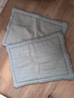 2 Boxkleden 75x95cm Mintgroen/Wit, Kinderen en Baby's, Boxen, Ophalen of Verzenden, Zo goed als nieuw, Rechthoekig, Boxkleed