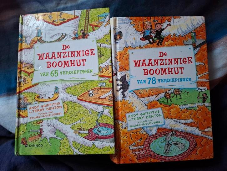 Andy Griffiths - De waanzinnige boomhut van 65 verdiepingen, Boeken, Kinderboeken | Jeugd | onder 10 jaar, Zo goed als nieuw, Fictie algemeen