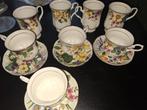 Vintage Thee Servies met Bloemenmotief, Ophalen of Verzenden, Zo goed als nieuw, Overige stijlen, Kop(pen) en/of Schotel(s)