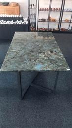Prachtige flashy labradoriet tafel 140 x 85 cm., Ophalen of Verzenden