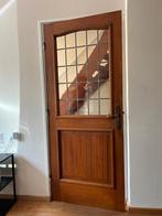 Binnen deur met glas en lood, Doe-het-zelf en Verbouw, Deuren en Horren, Ophalen, Gebruikt, 80 tot 100 cm, Binnendeur