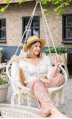 opvouwbare Hangstoel bohemian hangmat Ibiza stoel te relaxen, Ophalen of Verzenden, Zo goed als nieuw, Binnen