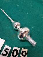kerstboom piek zilver van glas a509, Diversen, Kerst, Ophalen of Verzenden