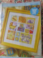 borduurpatroon geboorte geboortetegel twee stuks, Ophalen of Verzenden, Zo goed als nieuw, Handborduren, Patroon