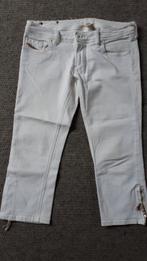 witte 3/4 jeans, diesel, maat 30, Maat 38/40 (M), Verzenden, Wit, Zo goed als nieuw