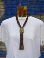 Ibiza Boho Ketting Bohemien Stijl, Bruin, Verzenden, Nieuw, Overige materialen