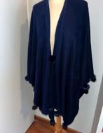 Wollen Omslagdoek met Bont Ballen, Kleding | Dames, Ophalen of Verzenden, Zo goed als nieuw