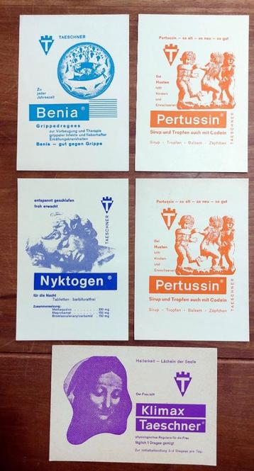 Duitsland 5 x reclame briefkaarten met gave poststempels beschikbaar voor biedingen