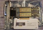 PCI-E Adapter voor 2 nvme ssds Glotrends pa21, Ophalen of Verzenden, Nieuw, Intern, Glotrends
