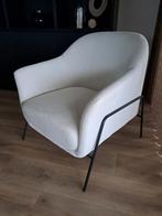 Stijlvolle fauteuil met stoffen bekleding, Minder dan 75 cm, Ophalen of Verzenden, Zo goed als nieuw, Stof