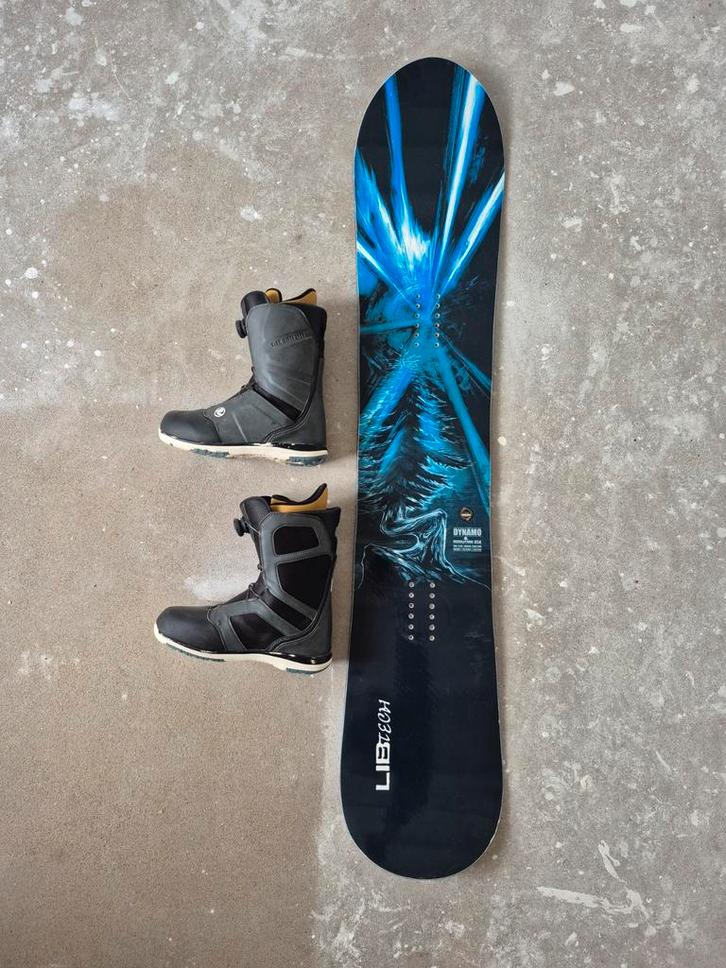 Lib-tech Dynamo 159W + Flow schoenen, Sport en Fitness, Snowboarden, Gebruikt, Schoenen, Ophalen of Verzenden