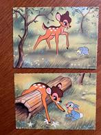 BAMBI - 2 ansichtkaarten Bambi Walt Disney Produktion, Ophalen of Verzenden, Sterren en Beroemdheden