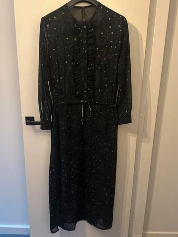 10days - zwarte print jurk | maat 40 beschikbaar voor biedingen