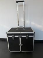 PEDICURE KOFFER OP WIELEN, Ophalen, Gebruikt, Metaal, Uitschuifbare handgreep