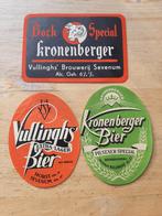Etiket kronenberger bier Horst Sevenum Vullinghs bier, Nieuw, Overige merken, Ophalen of Verzenden