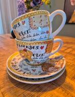 Blond Amsterdam kop en schotel blablabla, Huis en Inrichting, Keuken | Servies, Blond Amsterdam, Ophalen of Verzenden, Zo goed als nieuw