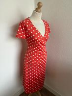 King Louie maat L koraal polkadot crossdress 2390, Kleding | Dames, Jurken, Maat 42/44 (L), Oranje, Ophalen of Verzenden, Zo goed als nieuw