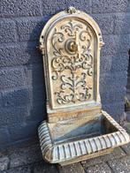 Wandfontein, wasbak gietijzer groen-rust., Tuin en Terras, Waterpartijen en Fonteinen, Ophalen of Verzenden, Gietijzer, Fontein