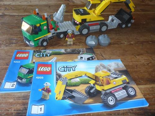 Lego 4203 City Mining Graafmachine transport, Kinderen en Baby's, Speelgoed | Duplo en Lego, Zo goed als nieuw, Lego, Complete set