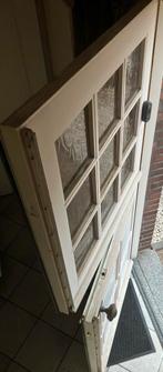 2 delige voordeur + kozijn hout enkel glas, Ophalen, Gebruikt, 80 tot 100 cm, Buitendeur
