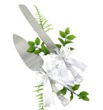 Zeer luxe taartschep en mes met stras vlinders., Ophalen of Verzenden, Nieuw, Feestartikel, Geboorte of Huwelijk