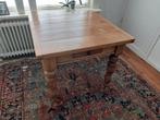 Uitschuifbare eetkamer tafel., Ophalen, Gebruikt, Rechthoekig, 50 tot 100 cm