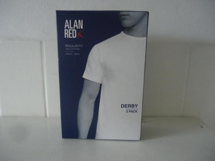 Alan Red 2-pack T-shirts model Derby wit M ronde hals, nieuw, Kleding | Heren, Ondergoed, Hemd, Wit, Ophalen