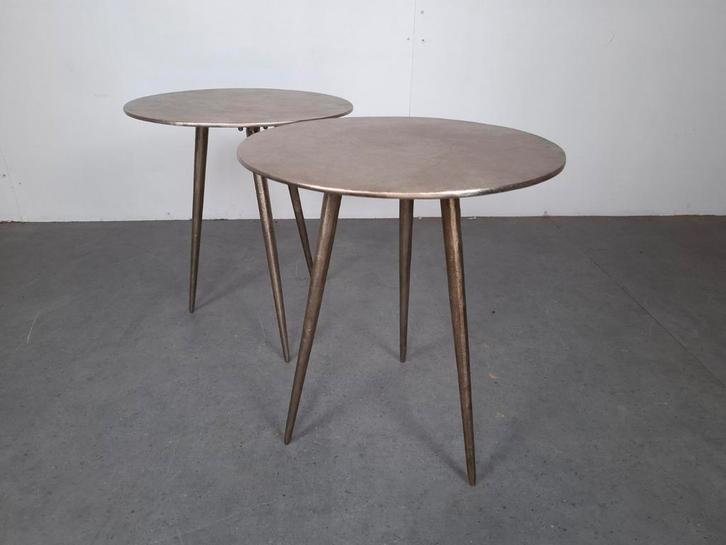 BePureHome Bright Bijzettafels | GRATIS BEZORGING, Huis en Inrichting, Tafels | Bijzettafels, Zo goed als nieuw, Rond, Minder dan 45 cm
