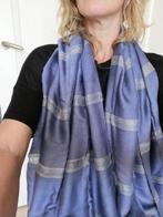 Nieuwe handgemaakte zijden sjaal blauw 172x56 cm, Kleding | Dames, Mutsen, Sjaals en Handschoenen, Ophalen of Verzenden, Nieuw