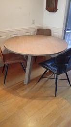 Eettafel rond 130cm, Ophalen, 100 tot 150 cm, Zo goed als nieuw, Vier personen