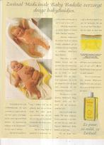 retro reclame 1993 Zwitsal baby medicinale olie in bad, Verzamelen, Overige typen, Ophalen of Verzenden