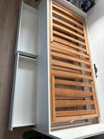 Een persoons bed med logeerbed en lades, Huis en Inrichting, Slaapkamer | Bedden, Ophalen, Verstelbaar, 90 cm, Eenpersoons