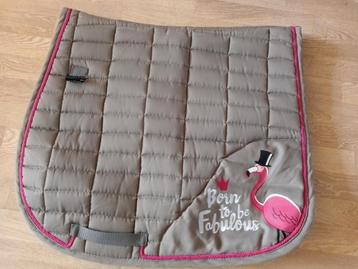 Zgan donker grijs dressuurdekje maat x full beschikbaar voor biedingen