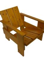 Vintage Kratstoel naar Gerrit Rietveld stoel, Vintage, Zo goed als nieuw, Eén, Hout