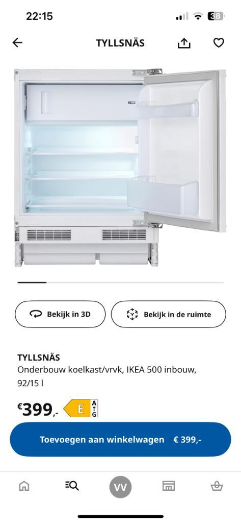 Inbouw koelkast tafelmodel met vriesvak, Witgoed en Apparatuur, Koelkasten en IJskasten, Nieuw, Met vriesvak, 75 tot 100 liter