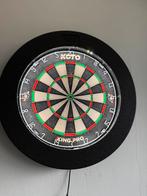 Dartbord met verlichtingsring, Sport en Fitness, Darts, Ophalen, Zo goed als nieuw, Dartbord
