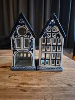 Pols Potten Delfst Blauw huisjes - Set van 2, Ophalen of Verzenden, Zo goed als nieuw