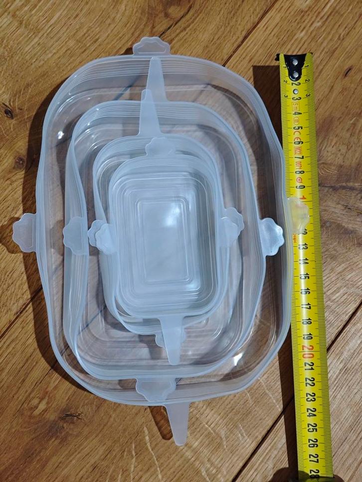 Vershoud deksels siliconen, herbruikbaar. Löwenthal., Huis en Inrichting, Keuken | Tupperware, Nieuw, Overige typen, Ophalen of Verzenden