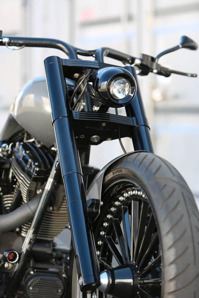 Dikke zwarte RST Voorvork wideglide nieuw!!, Motoren, Onderdelen | Harley-Davidson, Nieuw, Ophalen