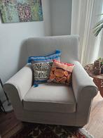 Mooie grijze Ikea Ektorp Jennylund fauteuil, Ophalen, Gebruikt, Minder dan 75 cm, Scandinavisch