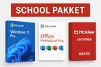 Schoolpakket Windows 11 Pro + Office 2024 en Gratis McAfee, Verzenden, Nieuw, Word, Windows