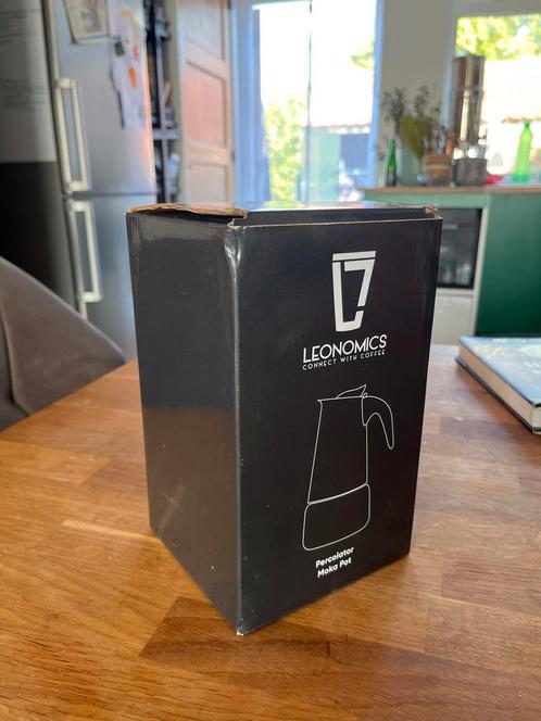 Leonomics Mokapot Percolator - Nieuw in doos, Witgoed en Apparatuur, Koffiezetapparaten, Nieuw, Ophalen