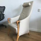 Giorgetti Progetti 64240 Highback chair fauteuil  leer, Ophalen, Gebruikt, Hout, Nvt