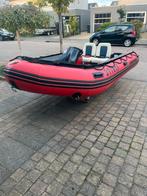 Quicksilver zodiac rubberboot 430 met console, Watersport en Boten, Gebruikt, Benzine, Minder dan 70 pk, Overige materialen